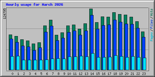 Hourly usage for March 2026