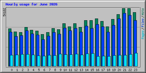 Hourly usage for June 2026
