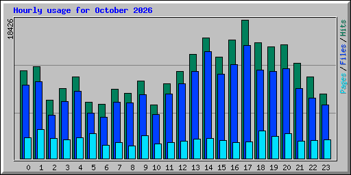Hourly usage for October 2026